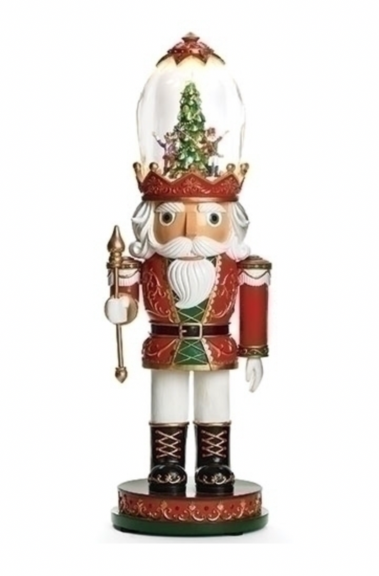 Lighted Musical Hat Scene Nutcracker with Rotation
