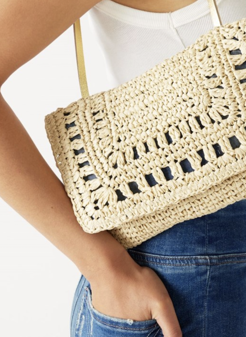 Sun Chaser Straw Pouchette – Hiles Two