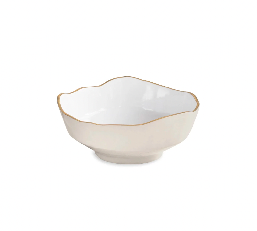 Cream + White ENCANTO Dakota Small Bowl