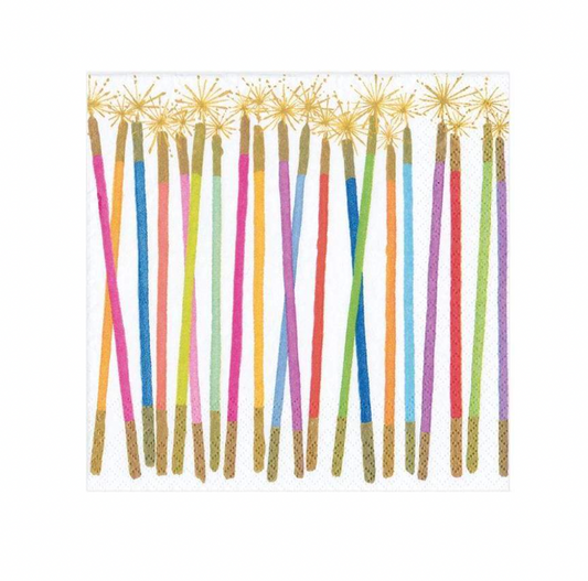 Party Candles Paper Cocktail Napkins