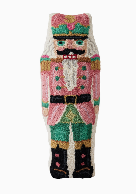 Pink Nutcracker Shaped Hook Pillow