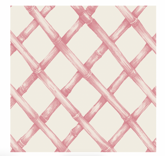 Pink Lattice Cocktail Napkin