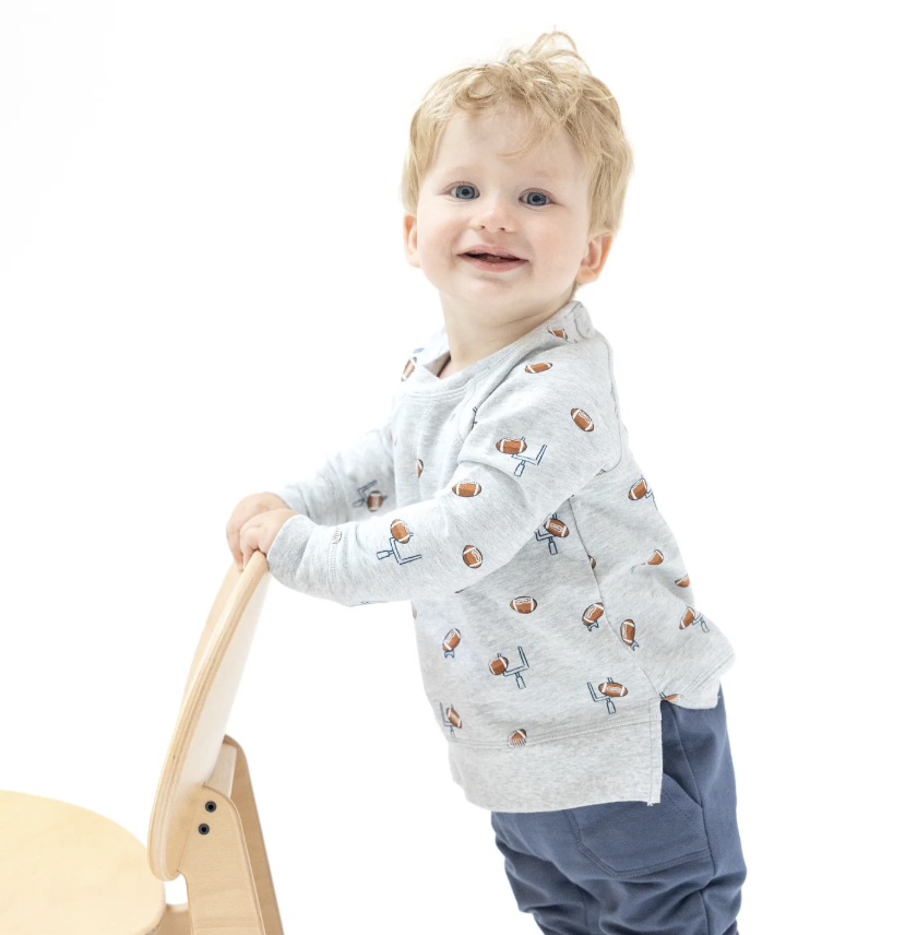 Football Raglan Sweatshirt snd Jogger Set