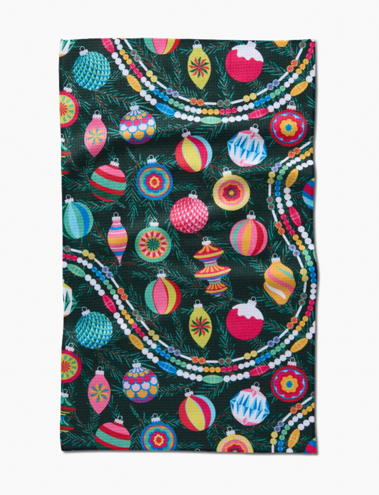 Shiny Ornaments Tea Towel