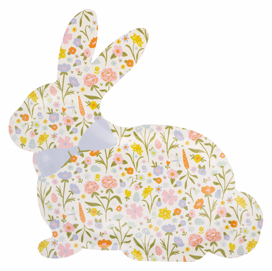 Floral Bunny Plates