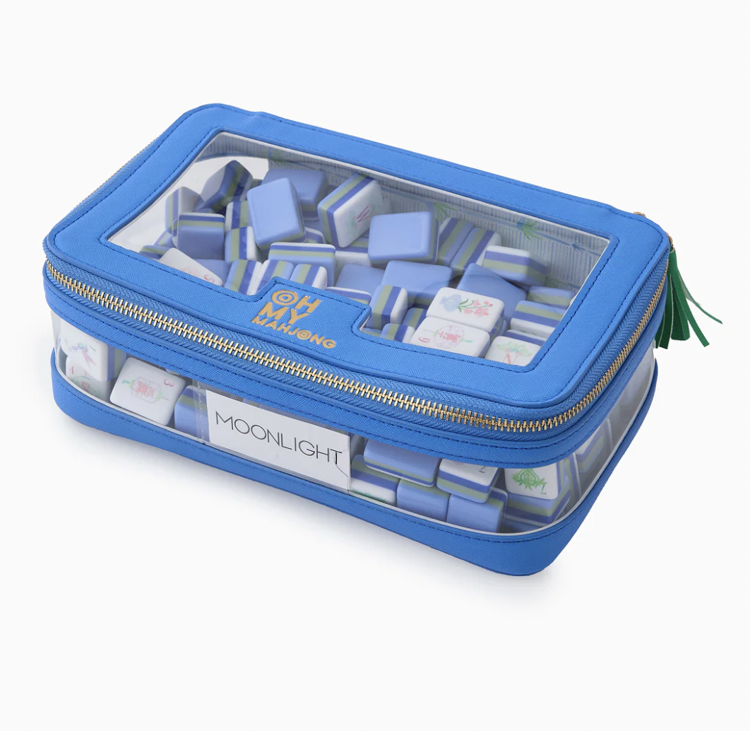 Blue Tile Storage Bag