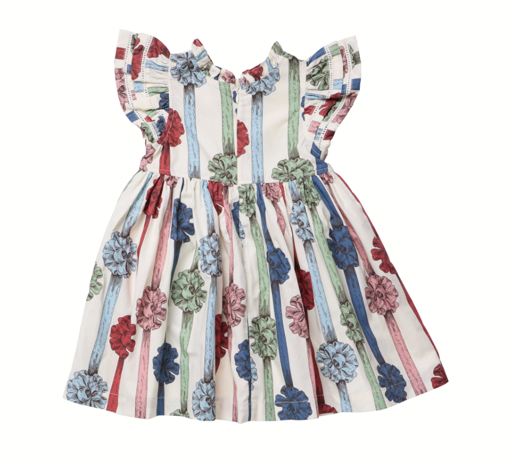 Double Ruffle Bows Jennifer Dress