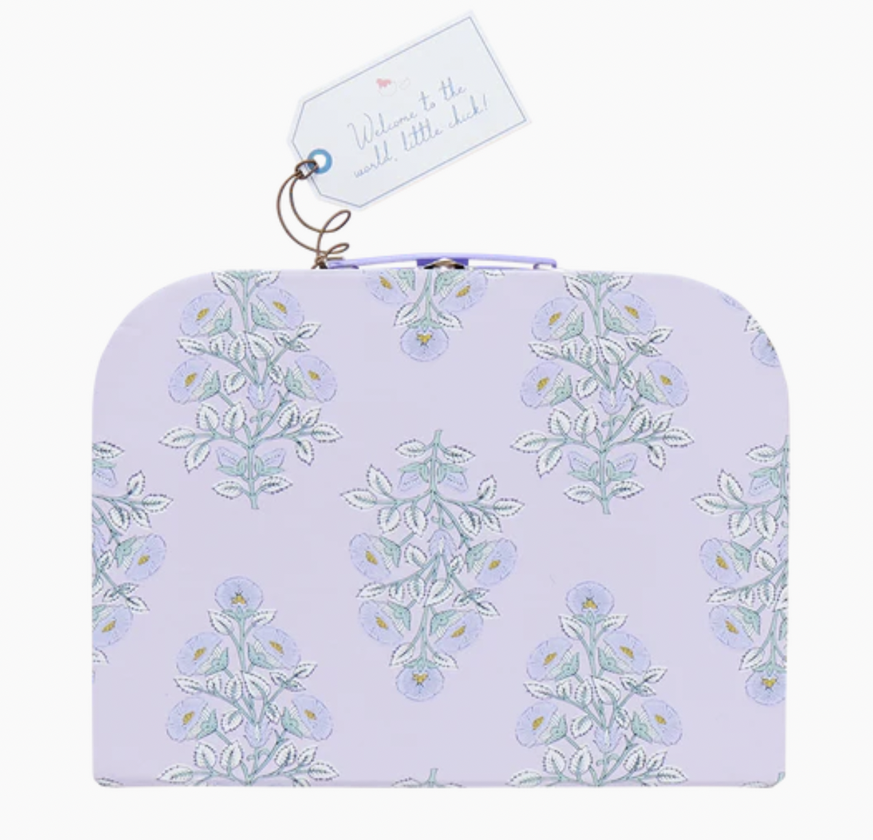 Lavender Bouquet Nesting Box Baby Take Home Set