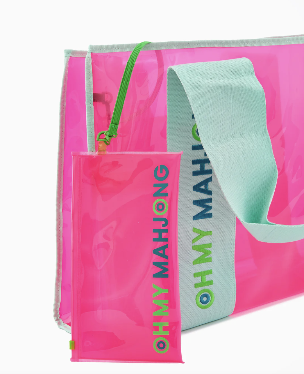 Pink Beach Mahjong Bag