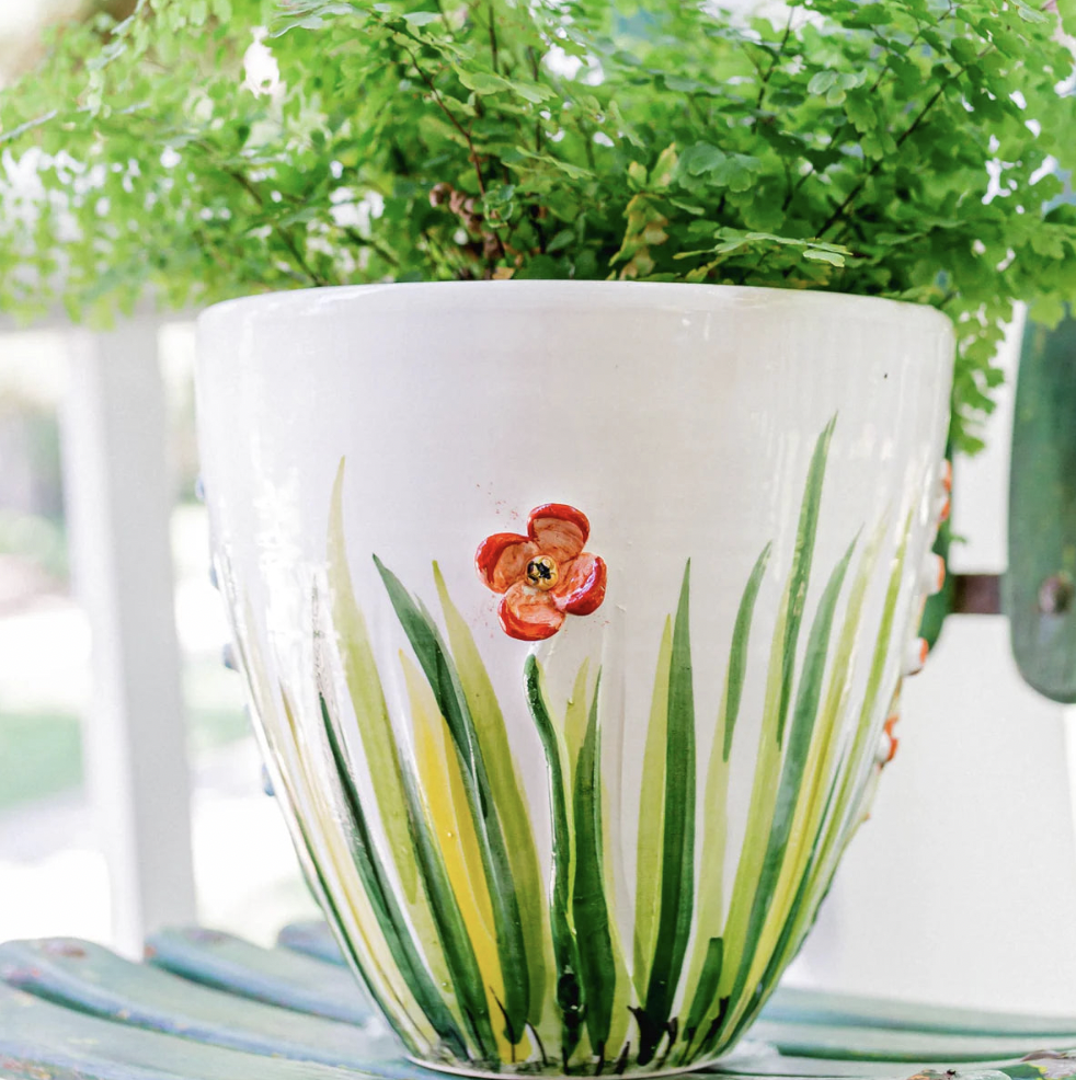 Colorful Flower Cachepot
