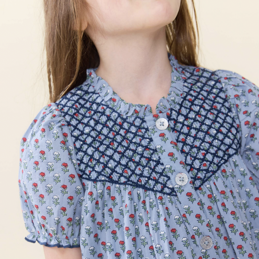 Light Blue Carnation Lucia Dress