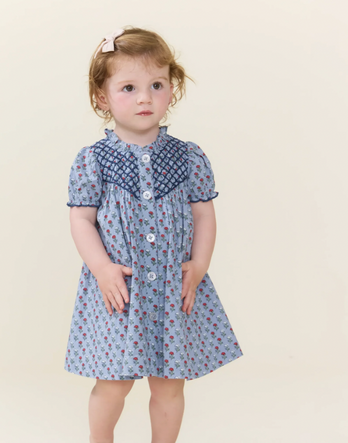 Light Blue Carnation Lucia Dress Set