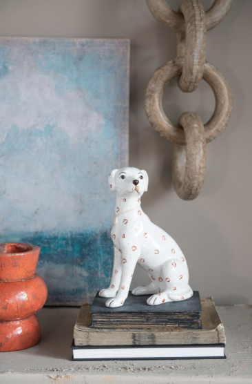 Ceramic Dog Statue