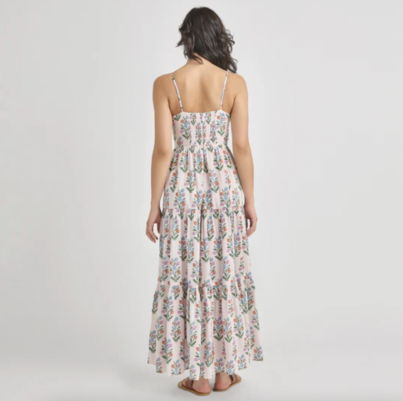 Pink Dewdrop Block Print Women's Hope Dress