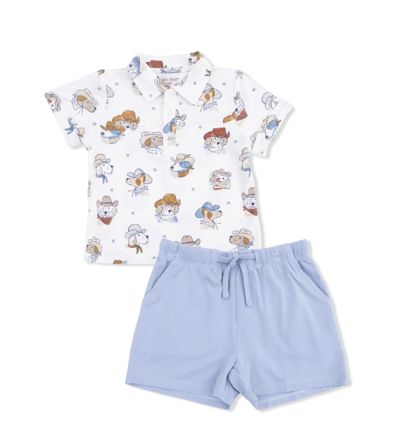 Cowdogs Cowboy Polo with Casual Short