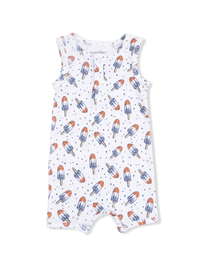 Astro Pop Henley Shortie Romper