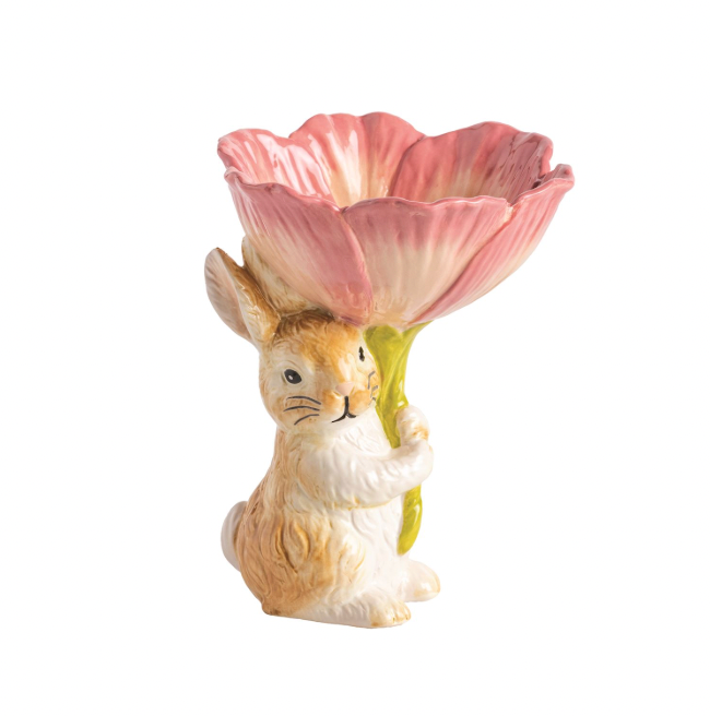 Bunny Flower Candy Bowl