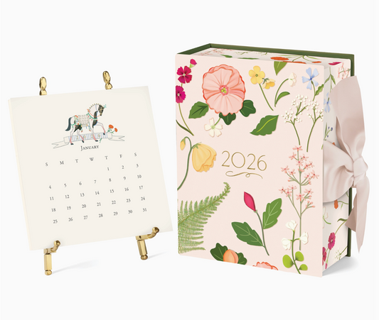 2026 Classic Desk Calendar + Easel