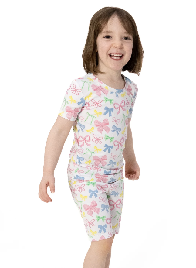 Sweet Bows Pajama Short Set