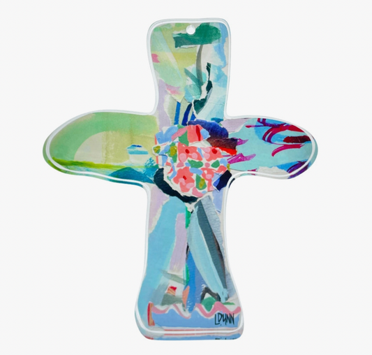 Blue Acrylic Cross