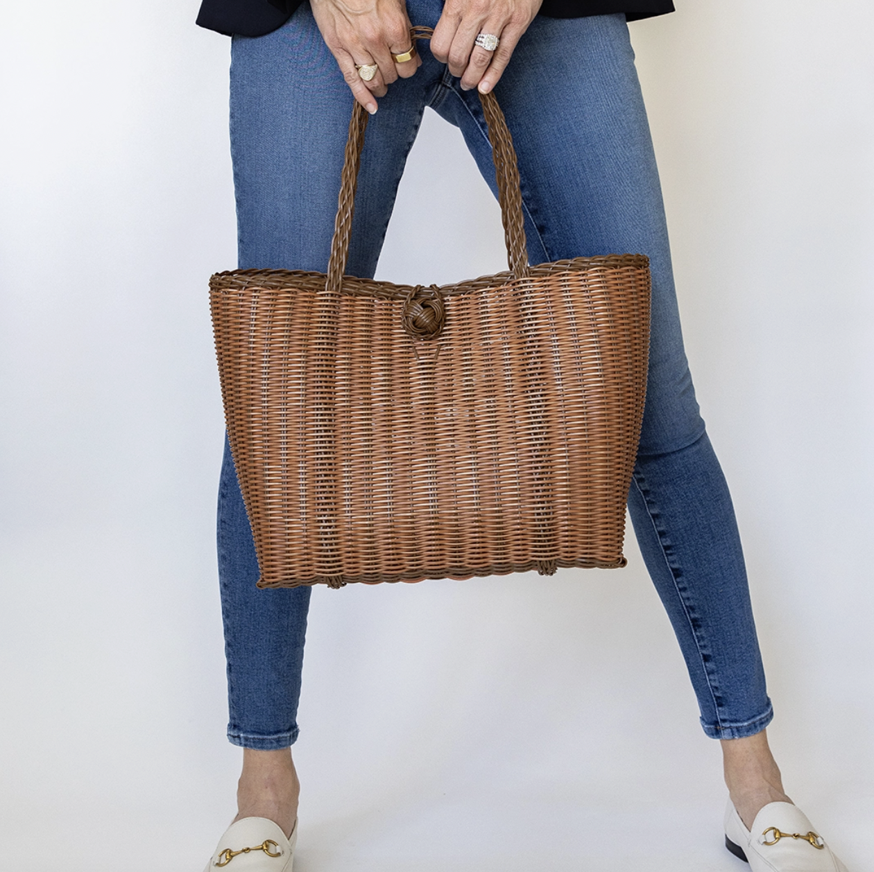 Woven Tote in Picnic