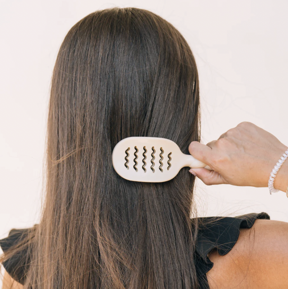 Tan Mini Vented Hair Brush