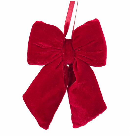 Red Velvet Puffed Bow