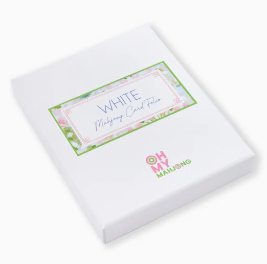 White Mahjong Card Folio