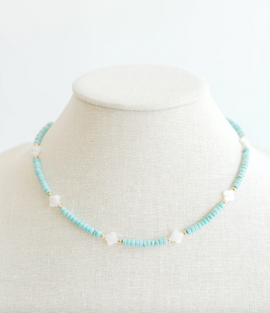 Aqua Quatro Layer Necklace