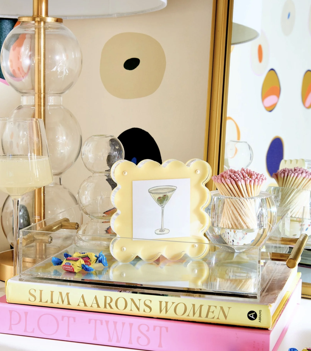 Butter Yellow Mini Acrylic Picture Frame