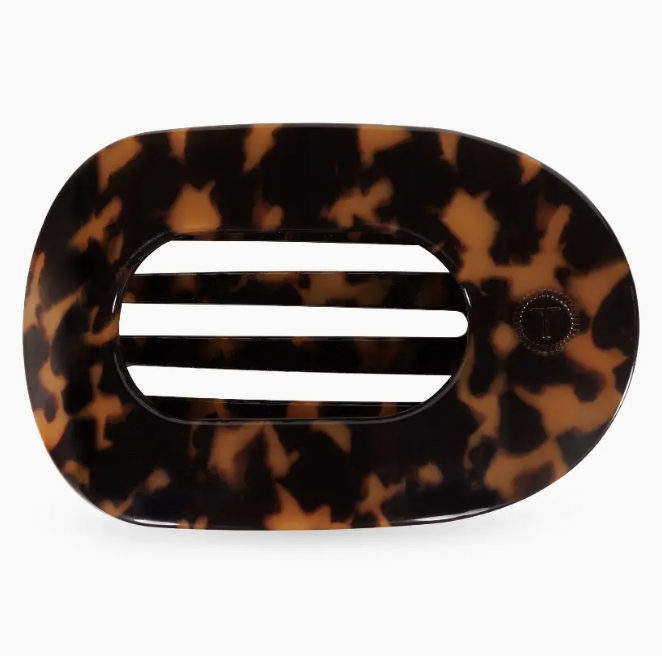 Tortoise | Tiny | Flat Round Hair Clip