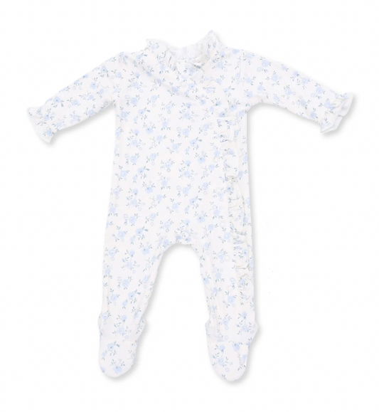 Rose Briar Kimono Ruffle Snap Footie
