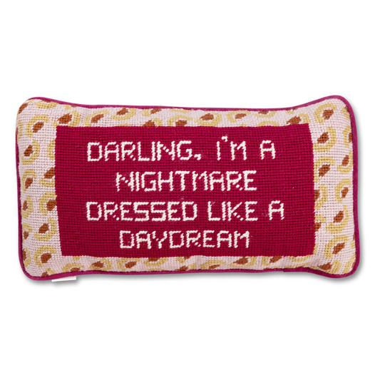 Dressed Like A Daydream Needlepoint Pillow