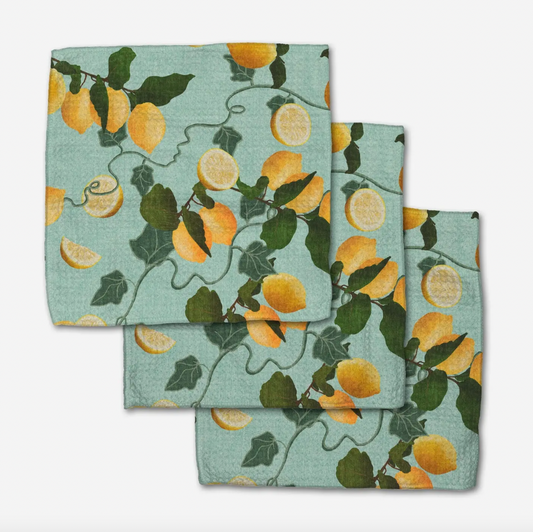 Almalfi Lemon Dishcloth Set