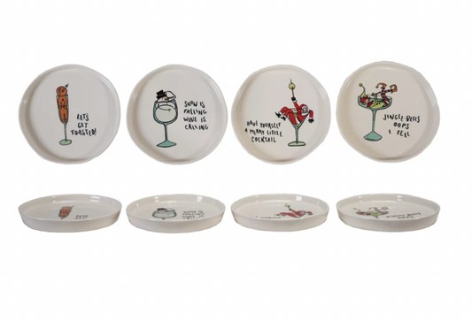 Tipsy Holiday Plate