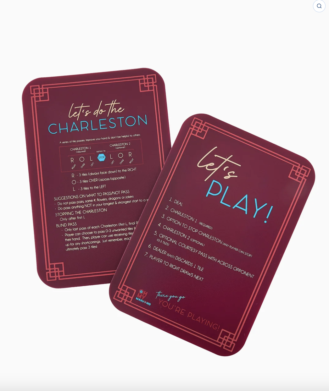 Burgundy Mahjong Tile Shufflers
