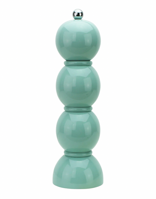 Eau De Nil Lacquer Bobbin Salt or Pepper Mill Grinder