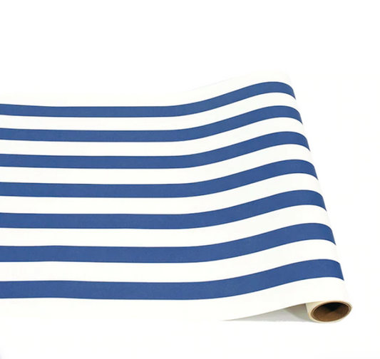 Navy Classic Stripe Table Runner