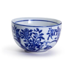 Hand Painted Chinoiserie Blue and White Bowls