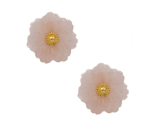 Rose Quartz Azalea Earrings