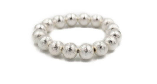 Silver Beaded Bracelet
