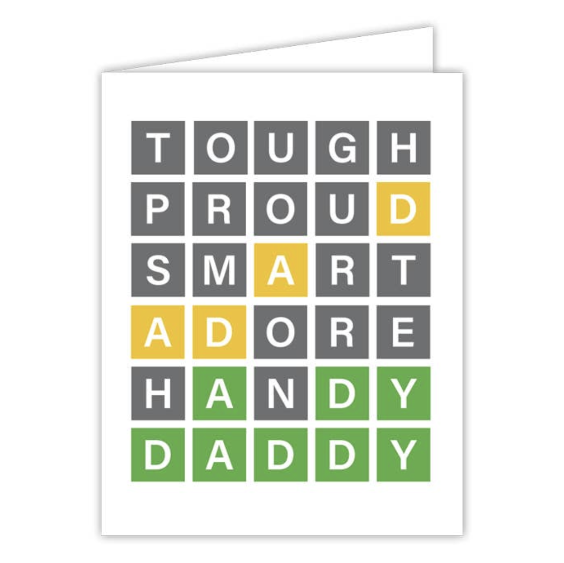 Wordle Daddy Father's Day Card