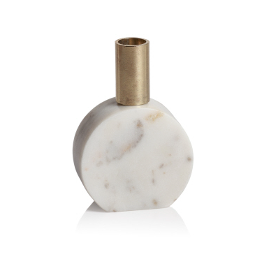 Marikina White Marble Candle Holder