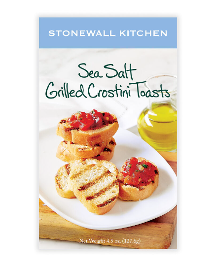 Sea Salt Grilled Crostini Toasts