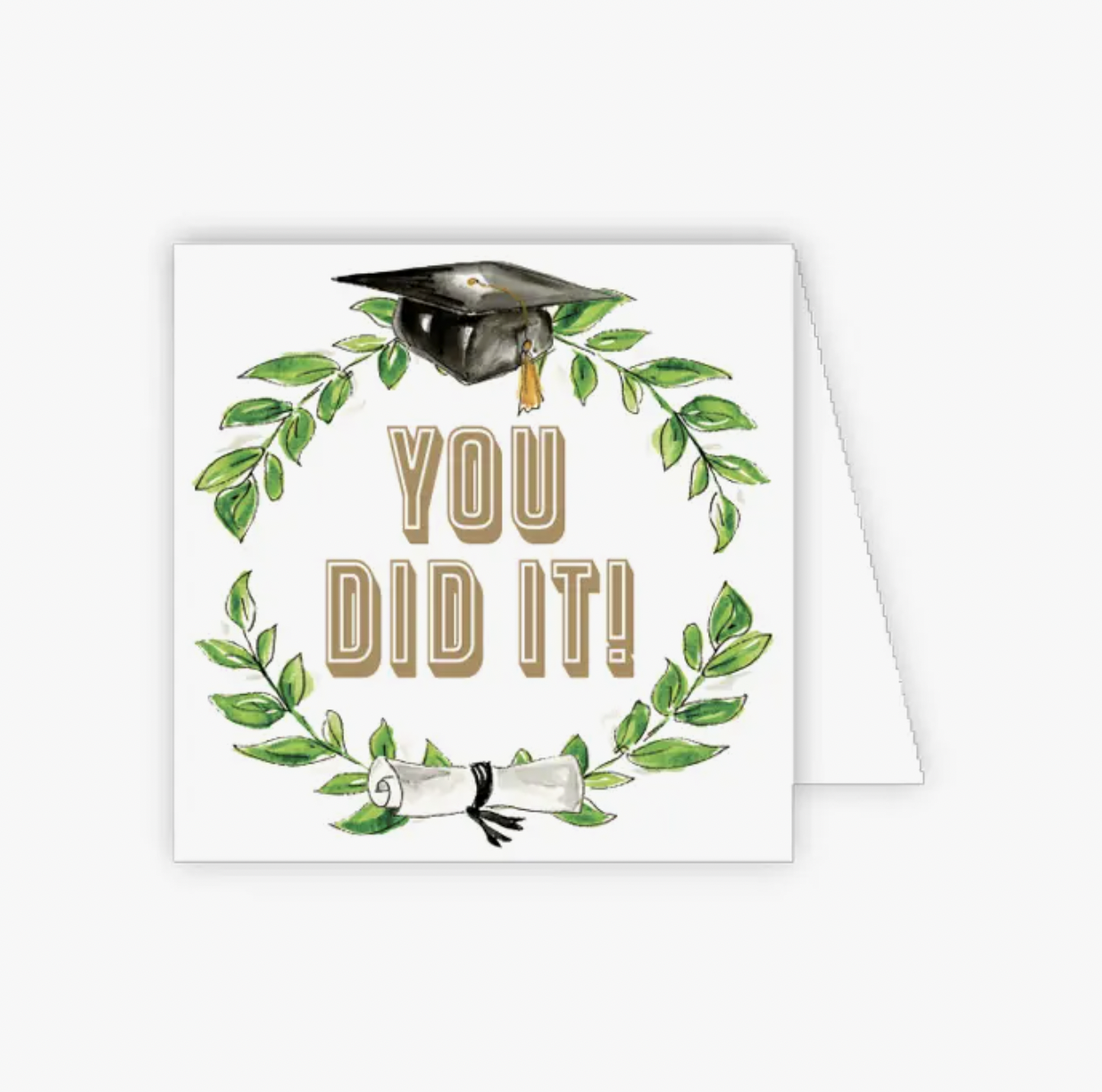 You Did It! Grad Cap and Diploma Enclosure Card