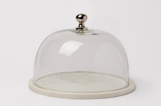 Marble & Glass Food Dome