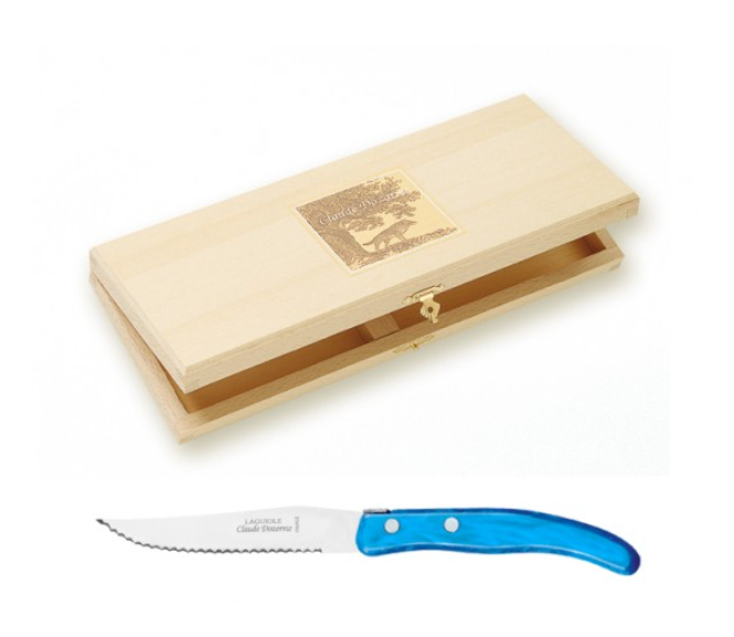 Claude Dozorme Laguiole テーブルナイフ 6本セット Claude Dozorme Steak Knives Set/6 Assorted Colors — Marion's