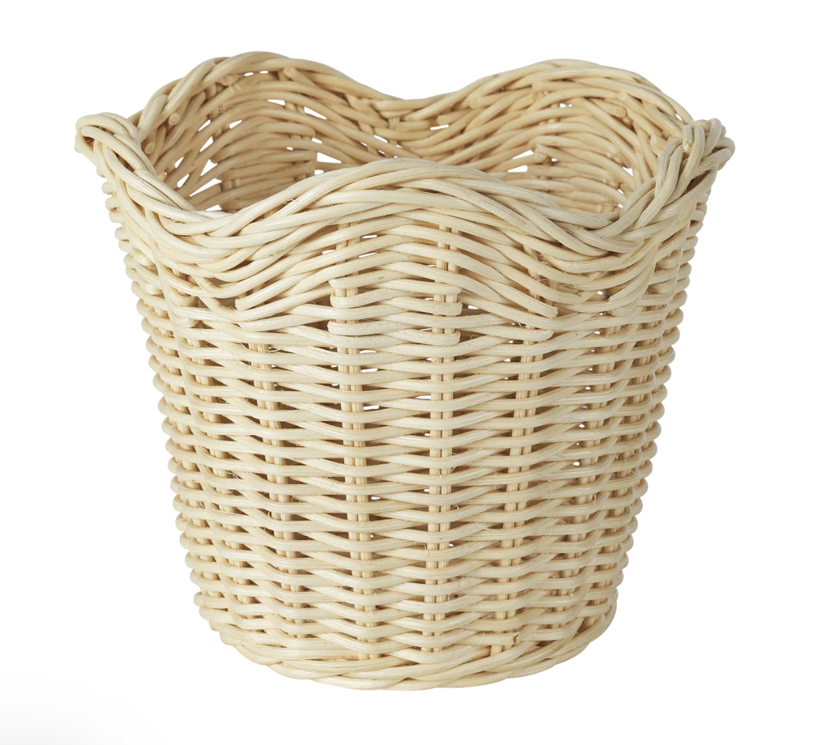 Wavy Wicker Basket - Large