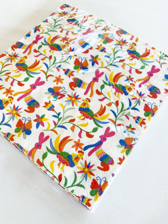Mexican Otomi Print Paper Luncheon Napkins