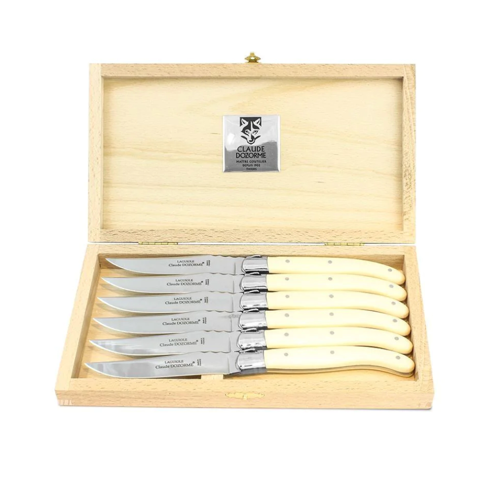 Laguiole Claude Dozorme Boxed Set of Six Steak Knives